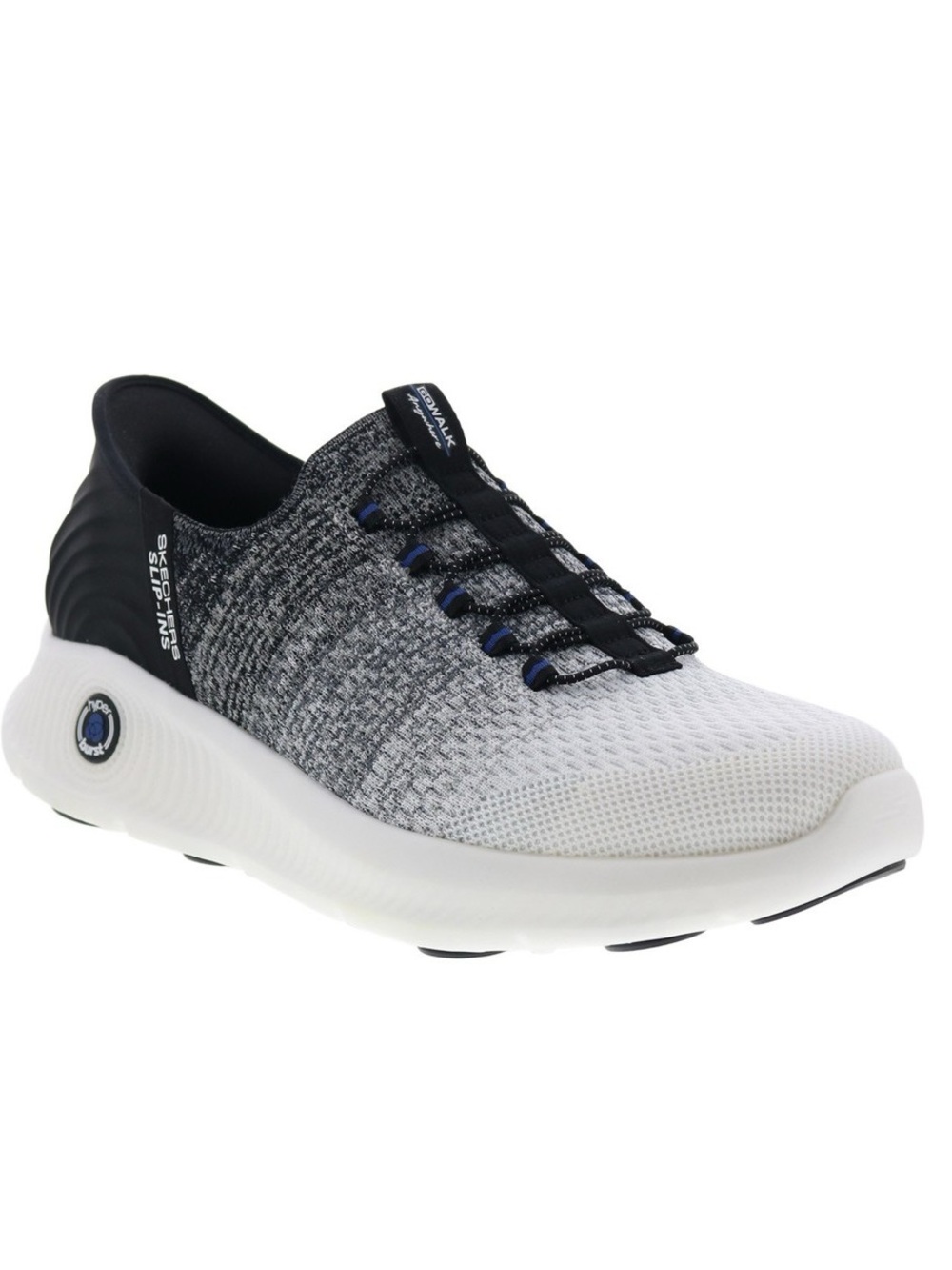 Skechers Go Walk Anywhere 216300-WBK Mens White Lifestyle Sneakers Shoes